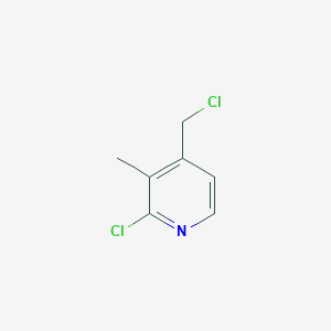 molecular formula C7H7Cl2N B8780829 2-Chloro-4-(chloromethyl)-3-methylpyridine 