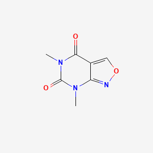 molecular formula C7H7N3O3 B8780835 5,7-Dimethylisoxazolo(3,4-d)pyrimidine-4,6(5H,7H)-dione CAS No. 65183-57-5