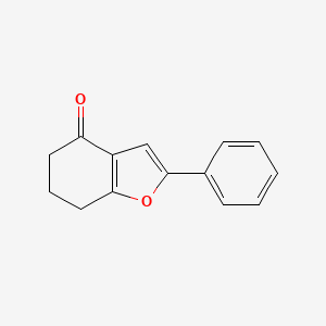 molecular formula C14H12O2 B8780895 2-phenyl-6,7-dihydro-1-benzofuran-4(5H)-one CAS No. 33158-10-0