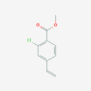 molecular formula C10H9ClO2 B8780985 Methyl 2-chloro-4-vinylbenzoate 