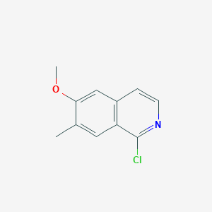 B8780996 1-Chloro-6-methoxy-7-methylisoquinoline CAS No. 209286-03-3