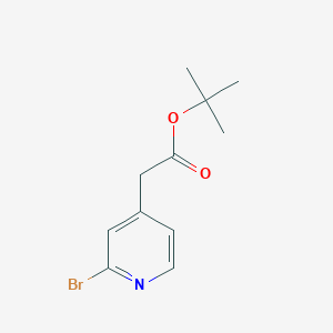 molecular formula C11H14BrNO2 B8781024 Tert-butyl 2-(2-bromopyridin-4-yl)acetate CAS No. 1104643-32-4