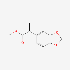 molecular formula C11H12O4 B8781031 2-Benzo[1,3]dioxol-5-YL-propionic acid methyl ester CAS No. 24314-70-3