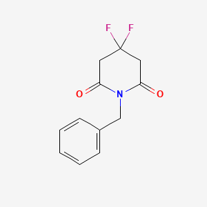 molecular formula C12H11F2NO2 B8781054 1-Benzyl-4,4-difluoropiperidine-2,6-dione 