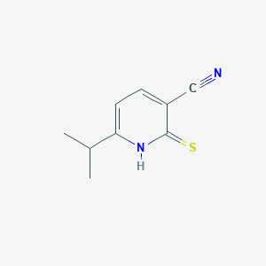 molecular formula C9H10N2S B8781073 6-(Propan-2-yl)-2-sulfanylidene-1,2-dihydropyridine-3-carbonitrile CAS No. 170888-00-3