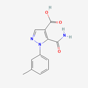 1H-Pyrazole-4-carboxylic acid, 5-(aminocarbonyl)-1-(3-methylphenyl)-