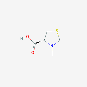 molecular formula C5H9NO2S B8781109 (4R)-3-methyl-1,3-thiazolidine-4-carboxylic acid 