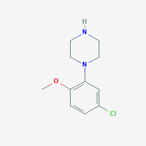 molecular formula C11H15ClN2O B8781168 1-(5-Chloro-2-methoxyphenyl)piperazine 