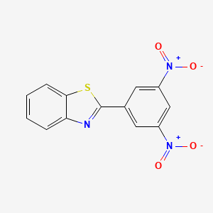molecular formula C13H7N3O4S B8781259 2-(3,5-Dinitrophenyl)benzothiazole CAS No. 7466-31-1