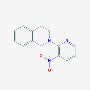 molecular formula C14H13N3O2 B8781329 2-(3-Nitropyridin-2-yl)-1,2,3,4-tetrahydroisoquinoline CAS No. 140381-70-0