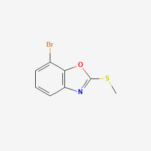 molecular formula C8H6BrNOS B8781389 7-Bromo-2-(methylthio)benzo[d]oxazole 