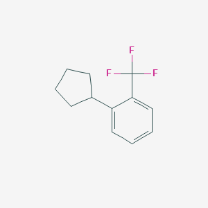 molecular formula C12H13F3 B8781390 1-Cyclopentyl-2-(trifluoromethyl)benzene CAS No. 1206125-14-5