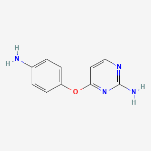 molecular formula C10H10N4O B8781482 4-(4-Aminophenoxy)pyrimidin-2-amine CAS No. 417724-26-6