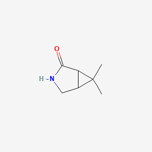 molecular formula C7H11NO B8781486 6,6-Dimethyl-3-azabicyclo[3.1.0]hexan-2-one 