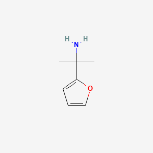 molecular formula C7H11NO B8781515 2-(Furan-2-yl)propan-2-amine 