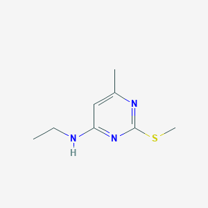 molecular formula C8H13N3S B8781531 N-ethyl-6-methyl-2-(methylthio)pyrimidin-4-amine CAS No. 537040-78-1