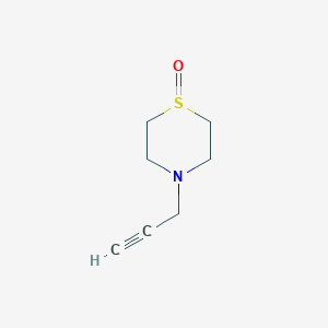 molecular formula C7H11NOS B8781767 N-propargyl S-oxo-4-thiapiperidine 