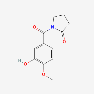 2-Pyrrolidinone, 1-(3-hydroxy-4-methoxybenzoyl)-