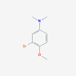 molecular formula C9H12BrNO B8781845 3-Bromo-4-methoxy-N,N-dimethylaniline CAS No. 102236-13-5