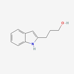 molecular formula C11H13NO B8781853 3-(1H-Indol-2-YL)propan-1-OL 