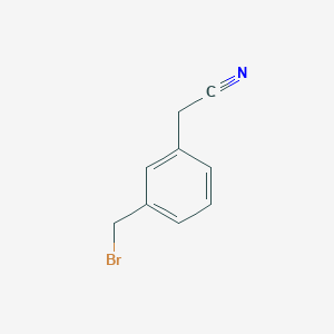 molecular formula C9H8BrN B8781904 2-(3-(Bromomethyl)phenyl)acetonitrile CAS No. 123226-36-8