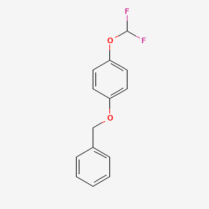 molecular formula C14H12F2O2 B8781926 1-(Benzyloxy)-4-(difluoromethoxy)benzene 