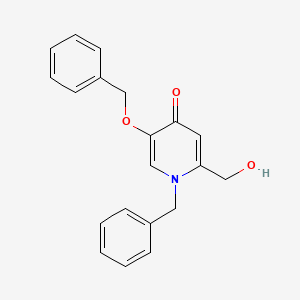 molecular formula C20H19NO3 B8781933 1-benzyl-5-(benzyloxy)-2-(hydroxymethyl)pyridin-4(1H)-one 