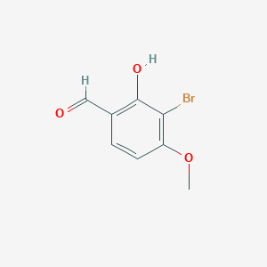 molecular formula C8H7BrO3 B8781944 3-Bromo-2-hydroxy-4-methoxybenzaldehyde CAS No. 63638-85-7