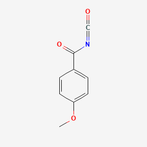 molecular formula C9H7NO3 B8782026 4-Methoxybenzoyl isocyanate CAS No. 4695-57-2