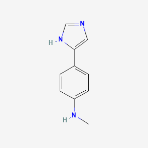 molecular formula C10H11N3 B8782050 4-(1H-imidazol-5-yl)-N-methylaniline CAS No. 89250-14-6