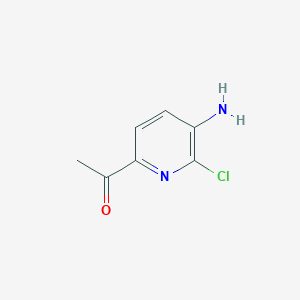 molecular formula C7H7ClN2O B8782057 1-(5-Amino-6-chloropyridin-2-YL)ethan-1-one 