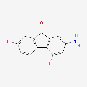 molecular formula C13H7F2NO B8782081 4,7-Difluoro-9-oxo-2-fluorenamine CAS No. 2969-63-3