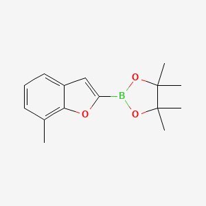4,4,5,5-Tetramethyl-2-(7-methylbenzofuran-2-yl)-1,3,2-dioxaborolane