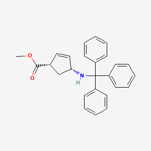 Methyl (1S,4R)-4-(tritylamino)cyclopent-2-ene-1-carboxylate