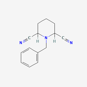molecular formula C14H15N3 B8782103 1-Benzylpiperidine-2,6-dicarbonitrile CAS No. 98195-08-5