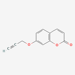 molecular formula C12H8O3 B8782125 2H-1-Benzopyran-2-one, 7-(2-propynyloxy)- CAS No. 67268-42-2