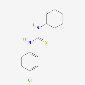 molecular formula C13H17ClN2S B8782133 1-(4-Chlorophenyl)-3-cyclohexylthiourea CAS No. 15863-33-9