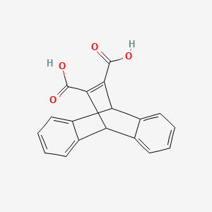 molecular formula C18H12O4 B8782144 9,10-Ethenoanthracene-11,12-dicarboxylic acid, 9,10-dihydro- CAS No. 1625-81-6