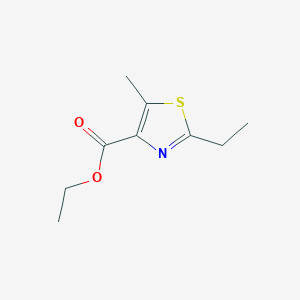 molecular formula C9H13NO2S B8782222 Ethyl 2-ethyl-5-methylthiazole-4-carboxylate 