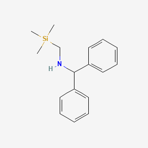 molecular formula C17H23NSi B8782233 1,1-Diphenyl-N-[(trimethylsilyl)methyl]methanamine 