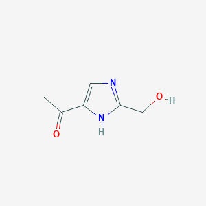 molecular formula C6H8N2O2 B8782238 1-[2-(Hydroxymethyl)-1H-imidazol-5-yl]ethan-1-one CAS No. 82982-60-3