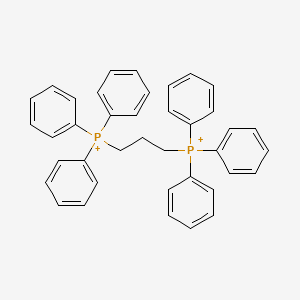 molecular formula C39H36P2+2 B8782286 Triphenyl(3-triphenylphosphaniumylpropyl)phosphanium 
