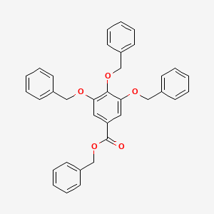 molecular formula C35H30O5 B8782318 Benzyl 3,4,5-tris(benzyloxy)benzoate 