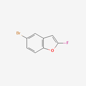 molecular formula C8H4BrFO B8782360 5-Bromo-2-fluoro-1-benzofuran CAS No. 554448-80-5