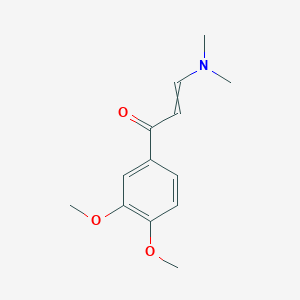 molecular formula C13H17NO3 B8782401 (2E)-1-(3,4-dimethoxyphenyl)-3-(dimethylamino)prop-2-en-1-one 