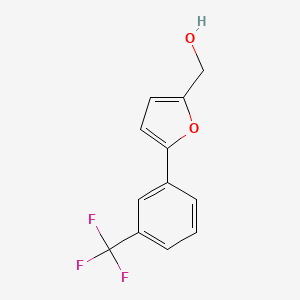 molecular formula C12H9F3O2 B8782412 {5-[3-(Trifluoromethyl)phenyl]furan-2-yl}methanol CAS No. 65385-42-4