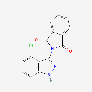 molecular formula C15H8ClN3O2 B8782422 2-(4-chloro-1H-indazol-3-yl)isoindoline-1,3-dione CAS No. 88805-82-7