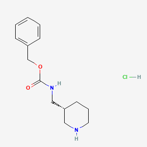 molecular formula C14H21ClN2O2 B8782488 R-3-N-CBZ-AMINOMETHYL PIPERIDINE-HCl 