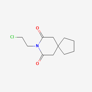 B8782557 8-(2-Chloroethyl)-8-azaspiro[4.5]decane-7,9-dione CAS No. 21098-05-5