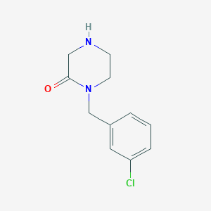 molecular formula C11H13ClN2O B8782564 1-(3-Chlorobenzyl)piperazin-2-one 